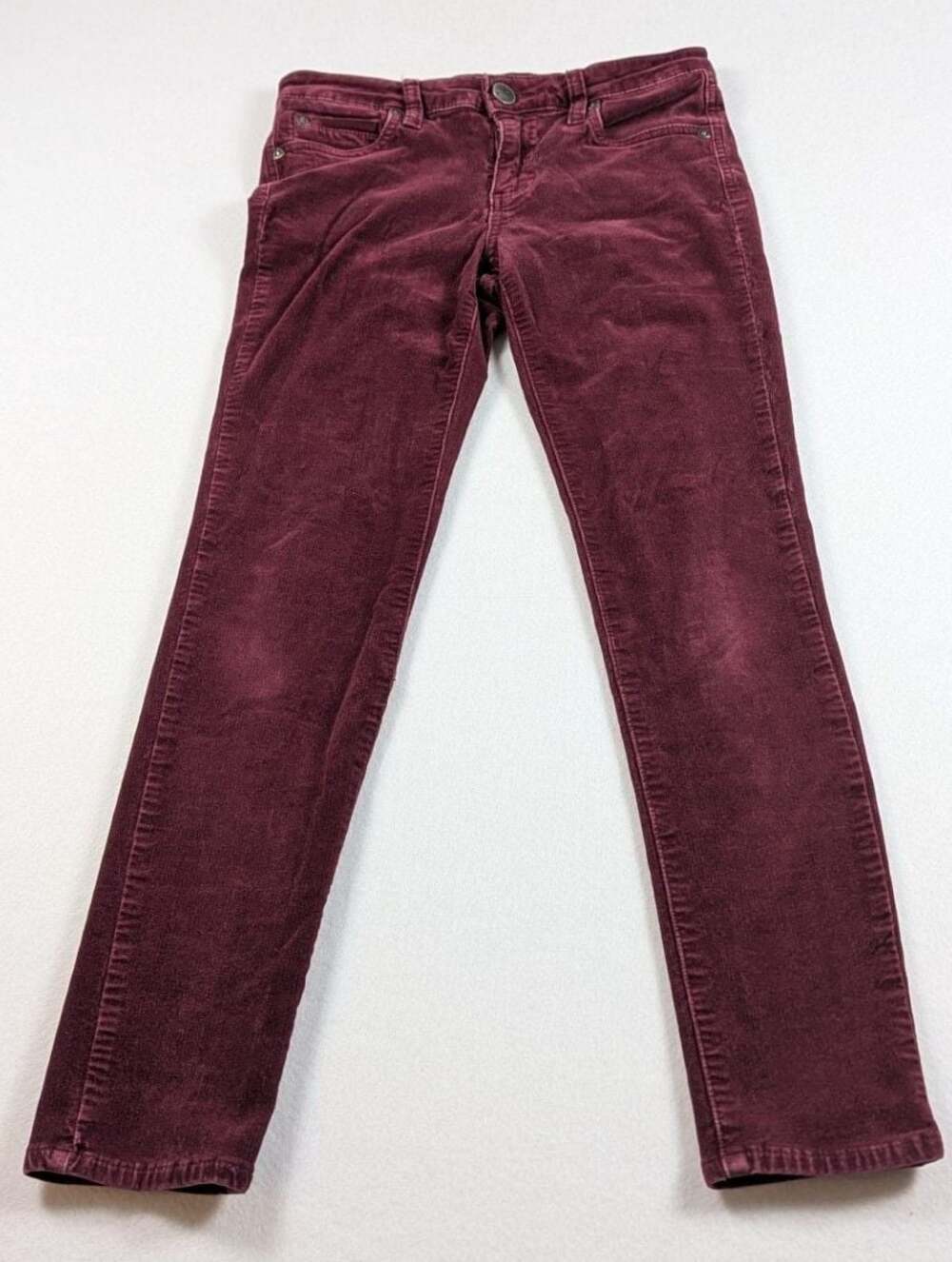 Kut from the Kloth Burgundy Corduroy Skinny Pants